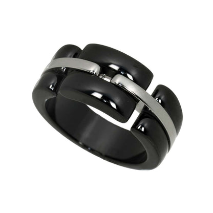 Chanel Ultra 60 Ring 18K White Gold Black Ceramic — view 8