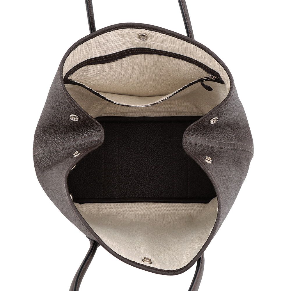 Hermes Tote Bag Garden Party PM Ebene Silver Negonda — view 5