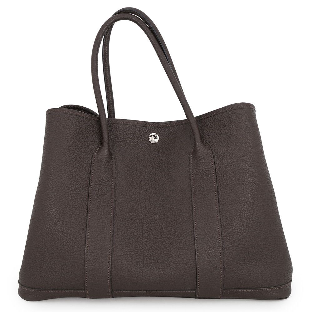 Hermes Tote Bag Garden Party PM Ebene Silver Negonda