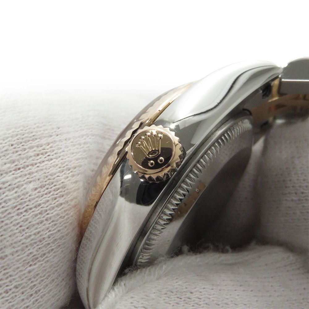 Rolex Datejust SS 18K Pink Gold Everose White Shell Dial Diamond — view 8