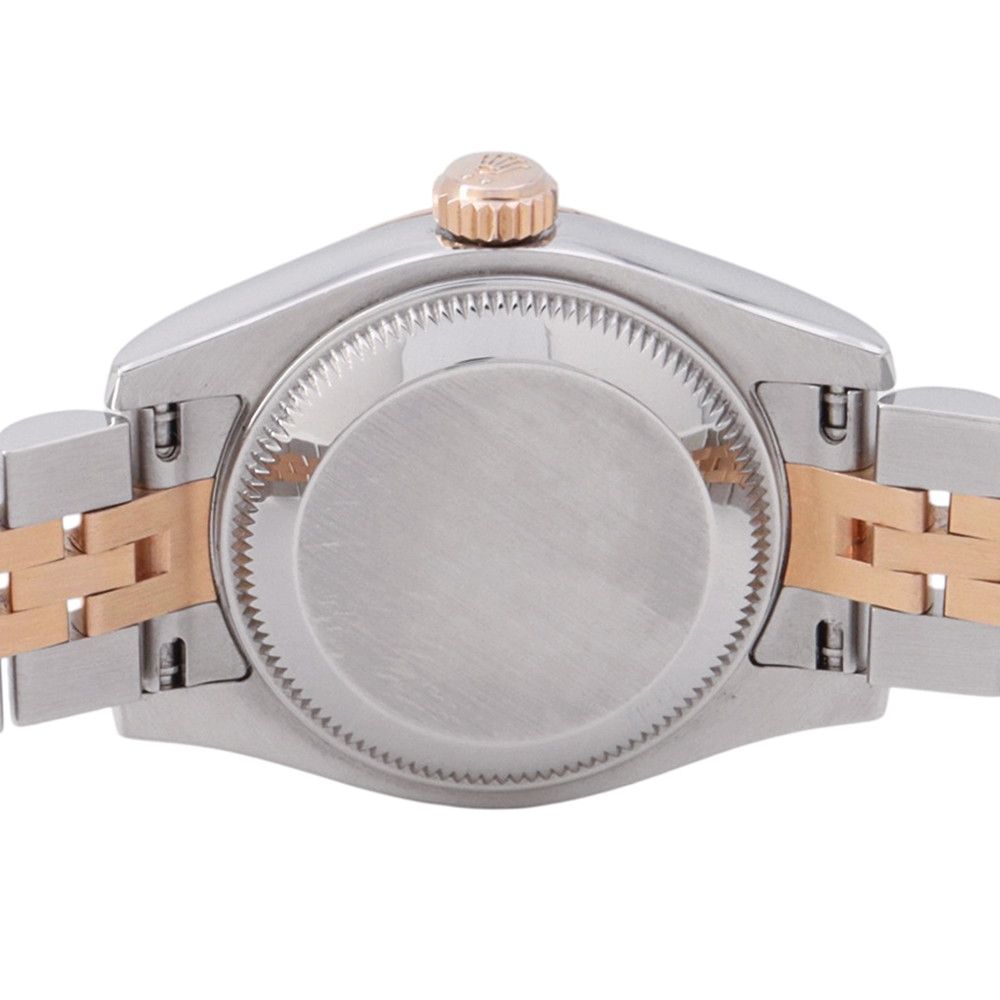 Rolex Datejust SS 18K Pink Gold Everose White Shell Dial Diamond — view 3