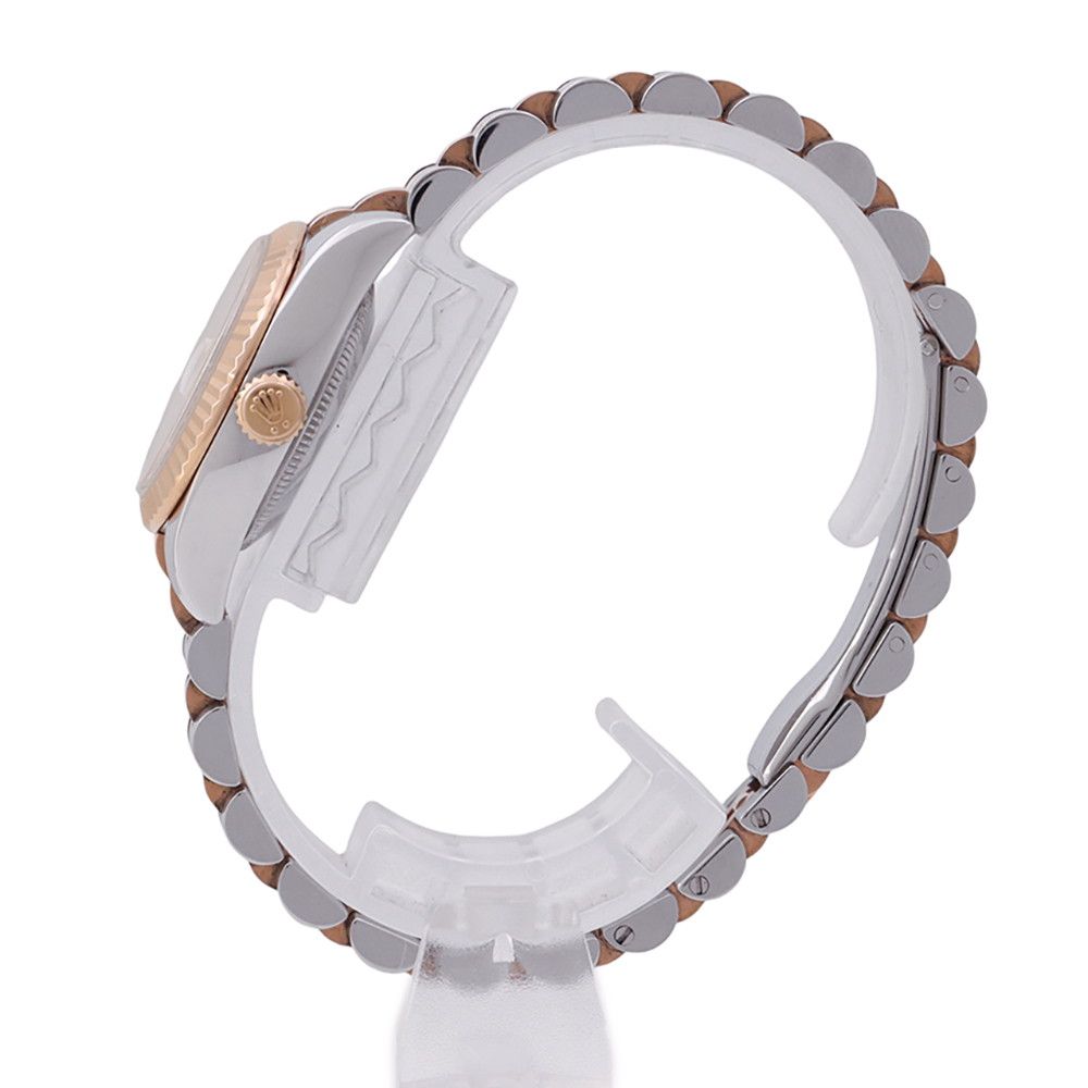 Rolex Datejust SS 18K Pink Gold Everose White Shell Dial Diamond — view 2