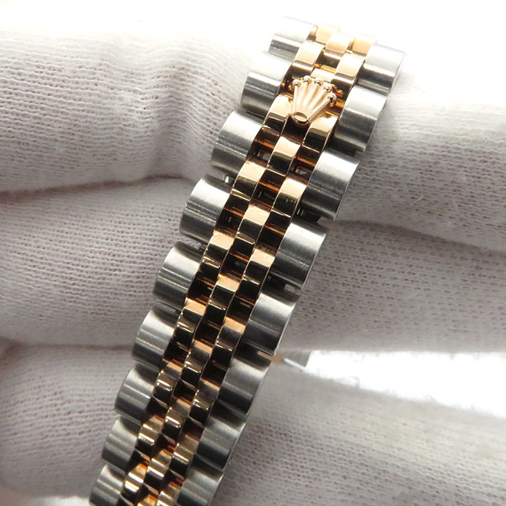 Rolex Datejust SS 18K Pink Gold Everose White Shell Dial Diamond — view 4