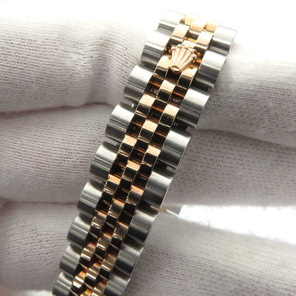 Rolex Datejust SS 18K Pink Gold Everose White Shell Dial Diamond — view 4