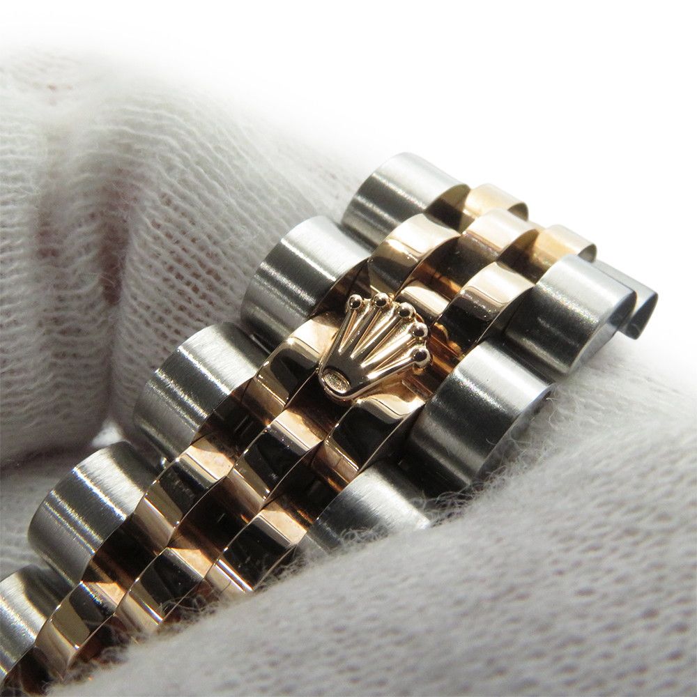 Rolex Datejust SS 18K Pink Gold Everose White Shell Dial Diamond — view 7