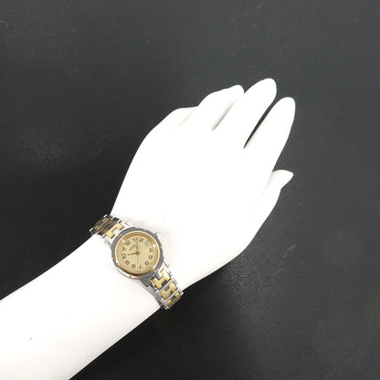 Hermes Clipper Vintage Watch Date Ivory Quartz — view 4