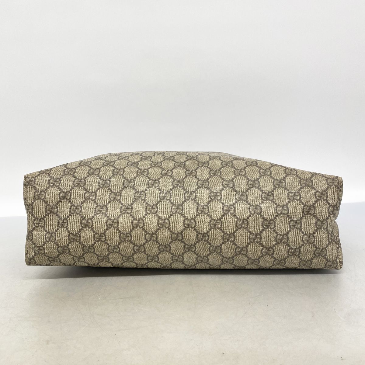Gucci Tote Bag GG Supreme Brown Champagne Gold — view 3