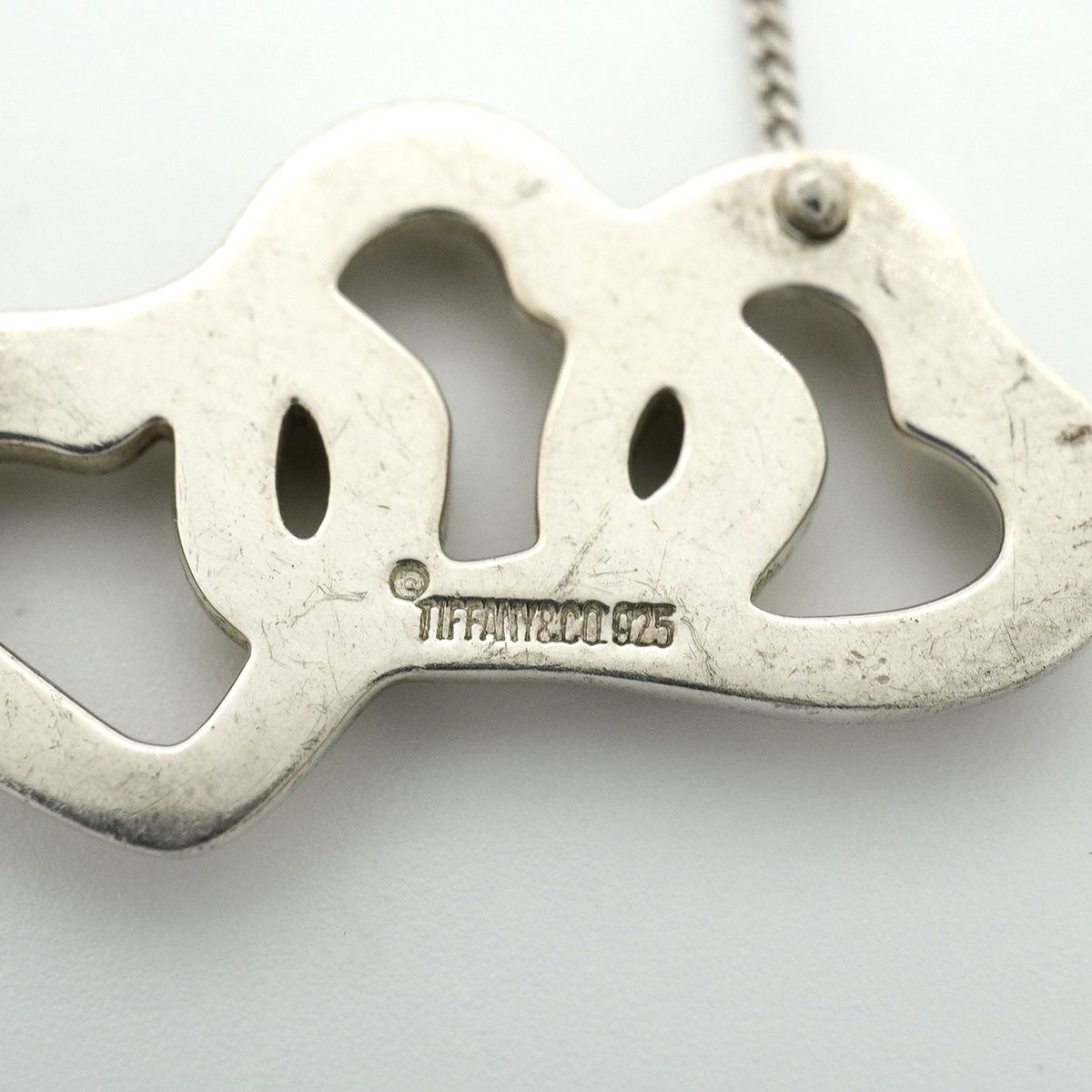 Tiffany & Co Necklace Triple Heart 925 Sterling Silver — view 6