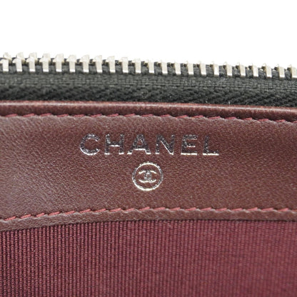 Chanel Shoulder Bag Quilted Lambskin Black Silver — view 5