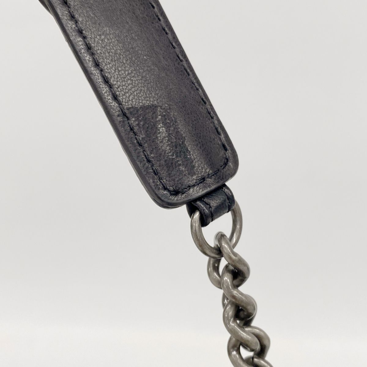 Chanel Belt Bag Quilted Lambskin Black Silver — view 6
