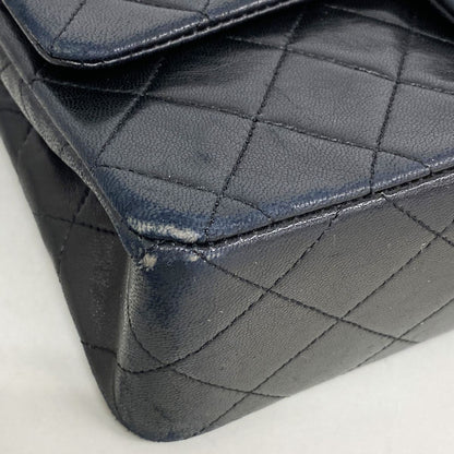 Chanel Shoulder Bag Quilted Lambskin Black Gold — view 7