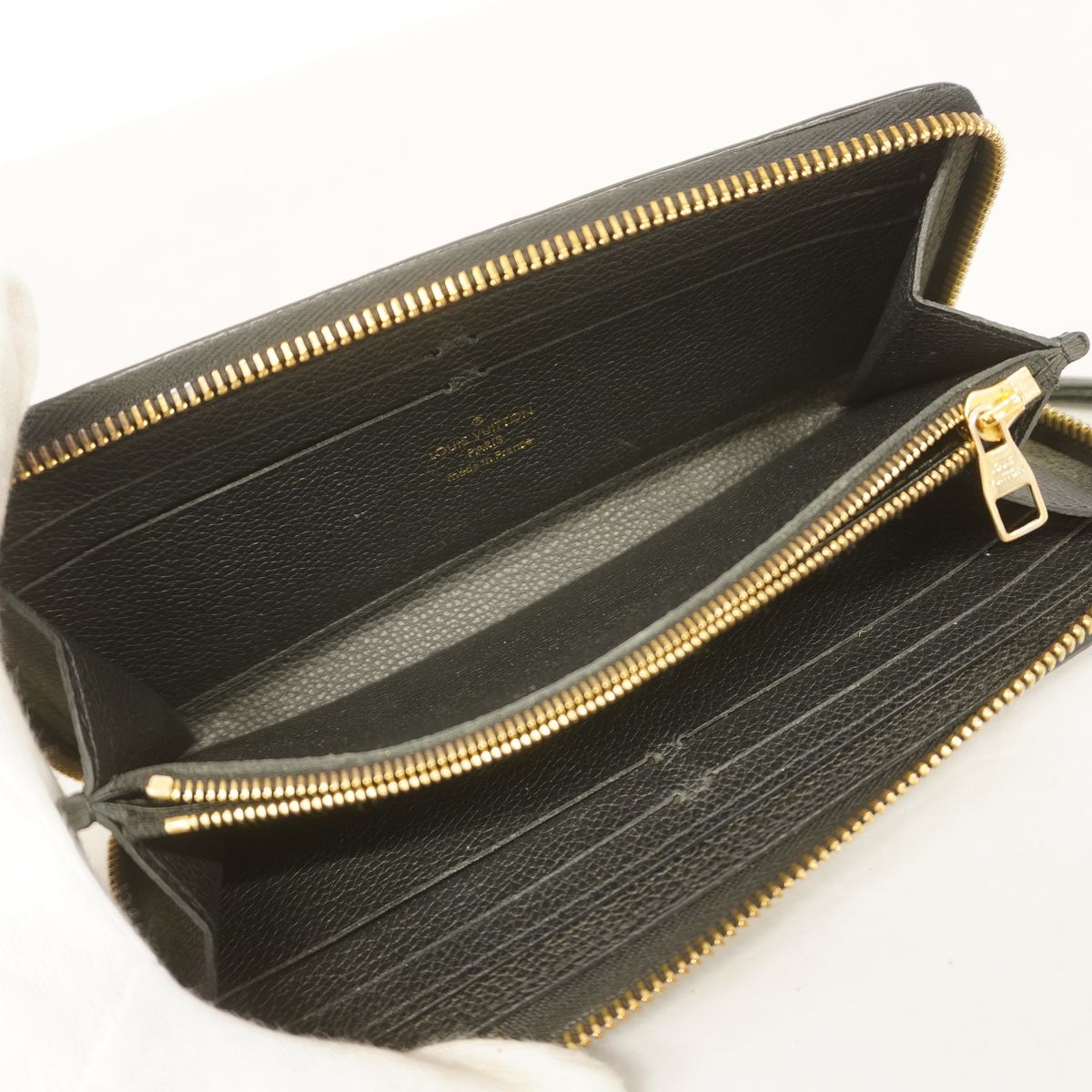 Louis Vuitton Wallet Monogram Empreinte Portefeuille Clemence Noir — view 3