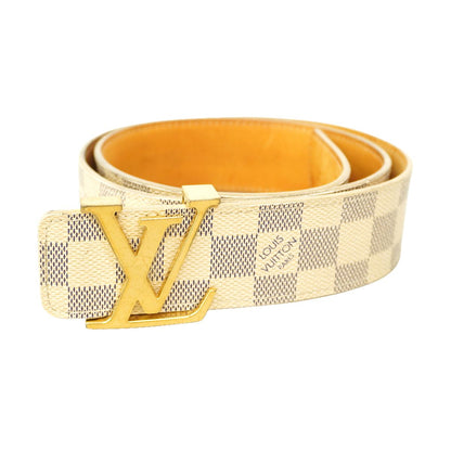 Louis Vuitton Belt Damier Azur Ceinture LV White