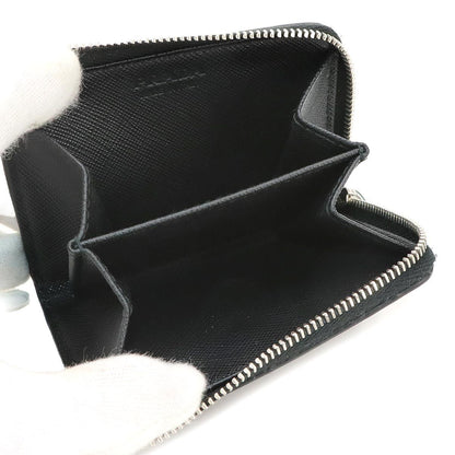 Prada Card Case Coin Purse Fragment Saffiano Leather Nero Black — view 5