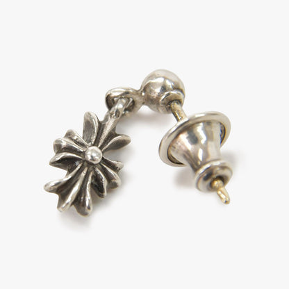 Chrome Hearts Tiny CH Plus 1 Drop Single Earrings 925 Sterling Silver — view 2