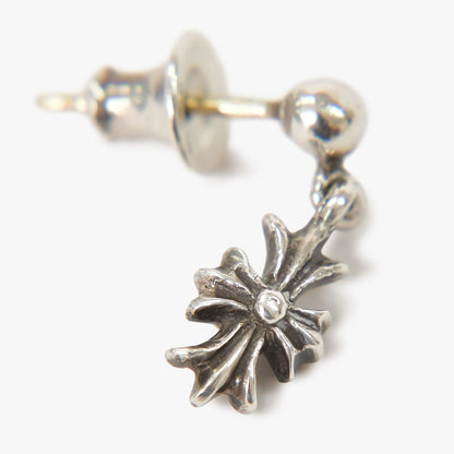 Chrome Hearts Tiny CH Plus 1 Drop Single Earrings 925 Sterling Silver