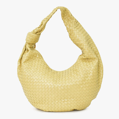 Bottega Veneta Hobo Shoulder Bag Jumbo Jodie Intrecciato Napa Brown Yellow