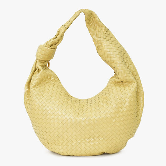 Bottega Veneta Hobo Shoulder Bag Jumbo Jodie Intrecciato Napa Brown Yellow