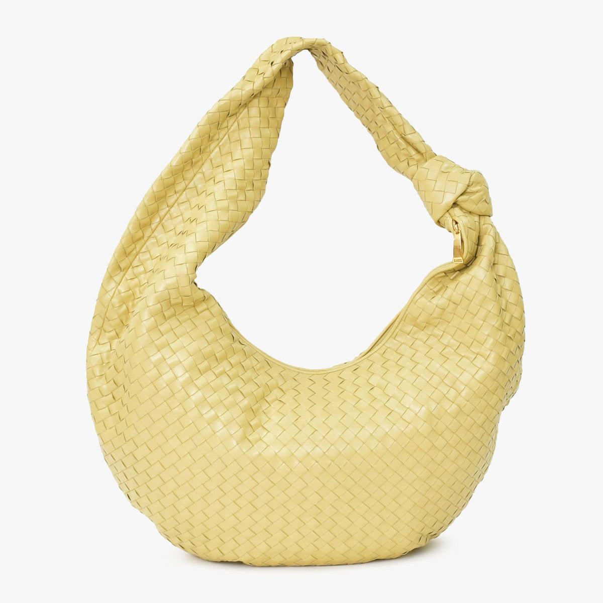Bottega Veneta Hobo Shoulder Bag Jumbo Jodie Intrecciato Napa Brown Yellow — view 3