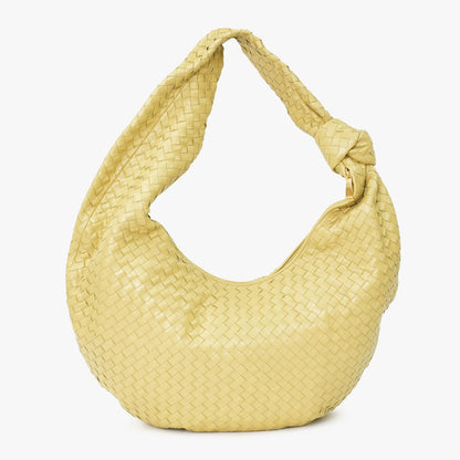Bottega Veneta Hobo Shoulder Bag Jumbo Jodie Intrecciato Napa Brown Yellow — view 3