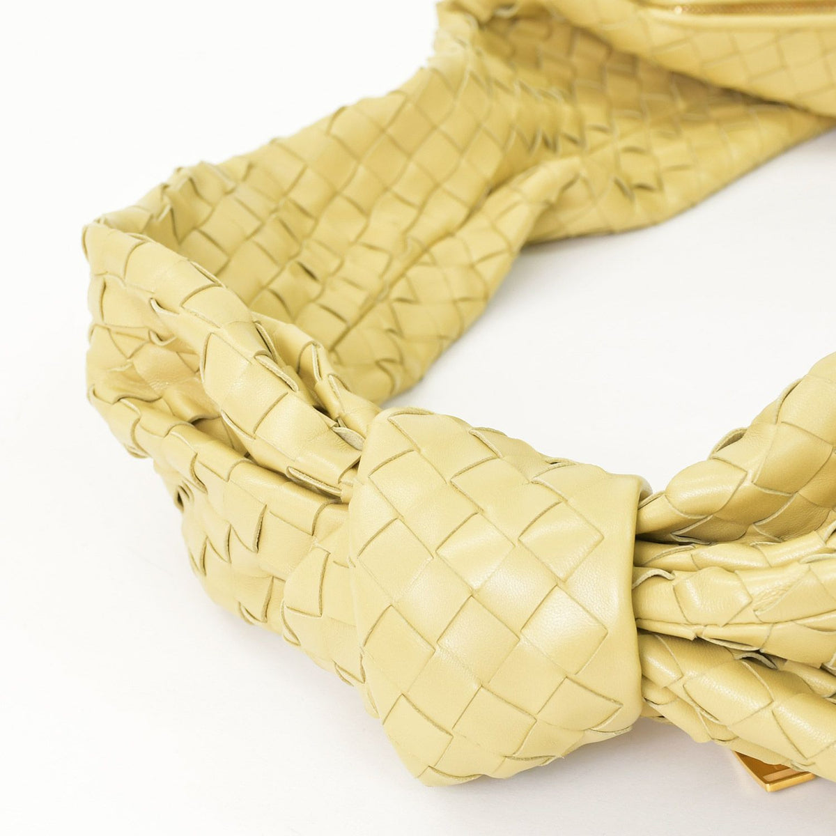 Bottega Veneta Hobo Shoulder Bag Jumbo Jodie Intrecciato Napa Brown Yellow — view 5