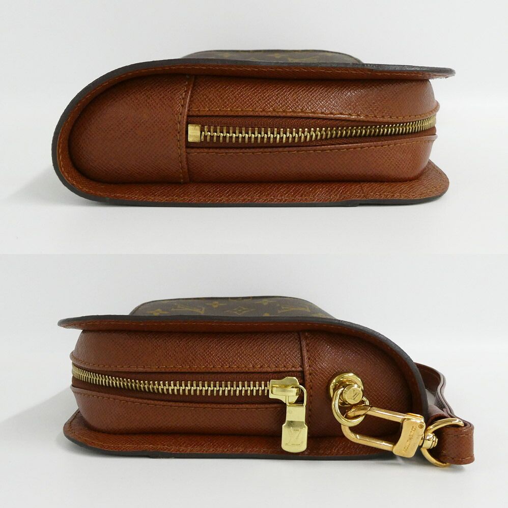 Louis Vuitton Orsay Monogram Clutch Brown Gold — view 4