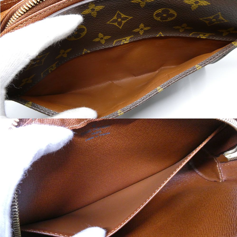 Louis Vuitton Orsay Monogram Clutch Brown Gold — view 6