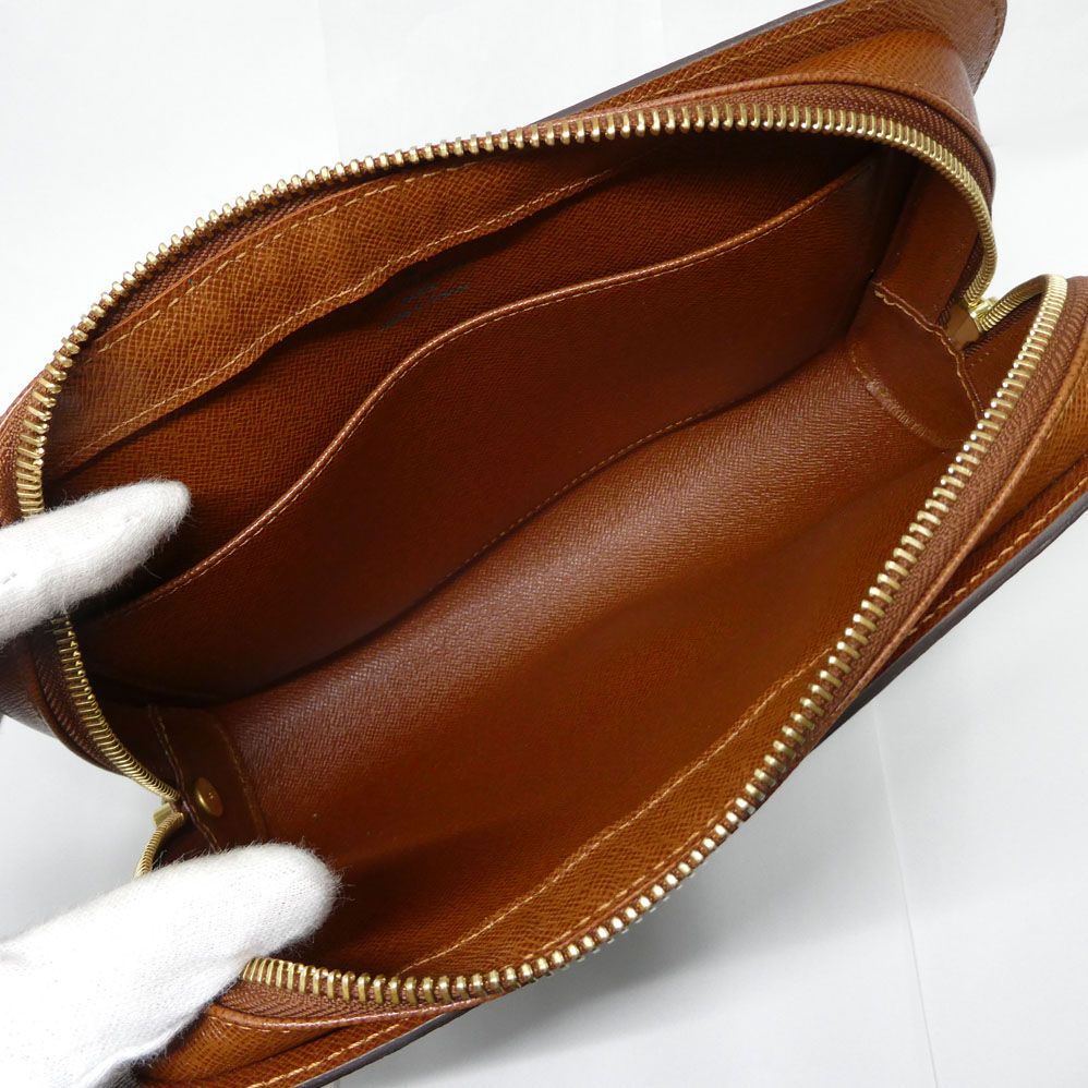 Louis Vuitton Orsay Monogram Clutch Brown Gold — view 5