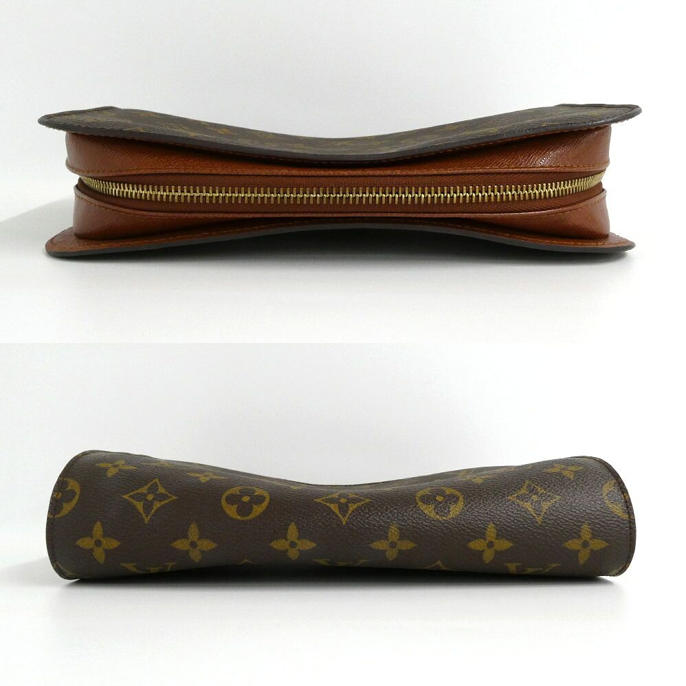 Louis Vuitton Orsay Monogram Clutch Brown Gold — view 3
