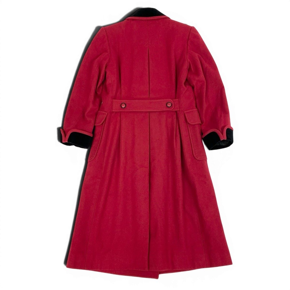 Saint Laurent Yves Saintl Aurent Double Breasted Chesterfield Wool Coat Velour — view 3