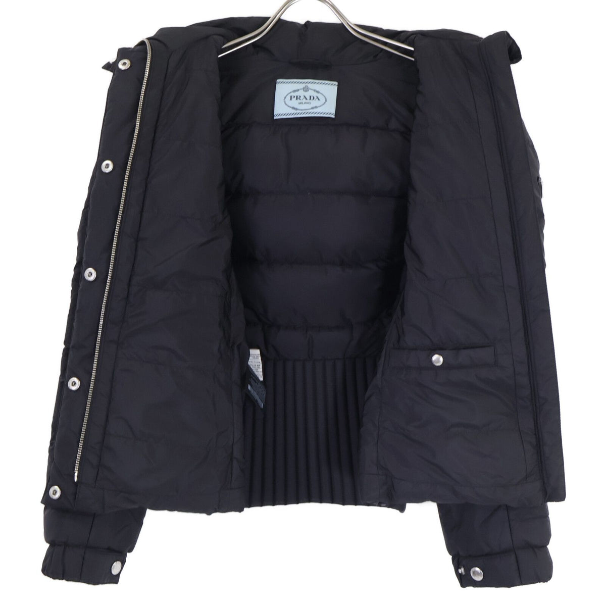 Prada Arm Hooded Down Jacket 38 — view 4
