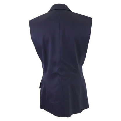 Louis Vuitton Silk Wool Zip-up Gilet Vest 38 — view 3