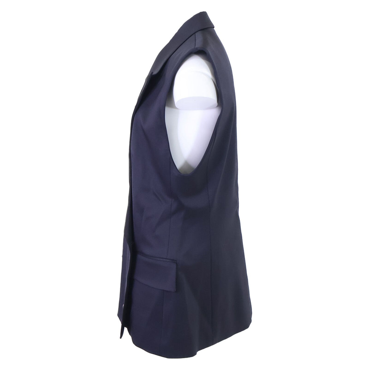 Louis Vuitton Silk Wool Zip-up Gilet Vest 38 — view 2