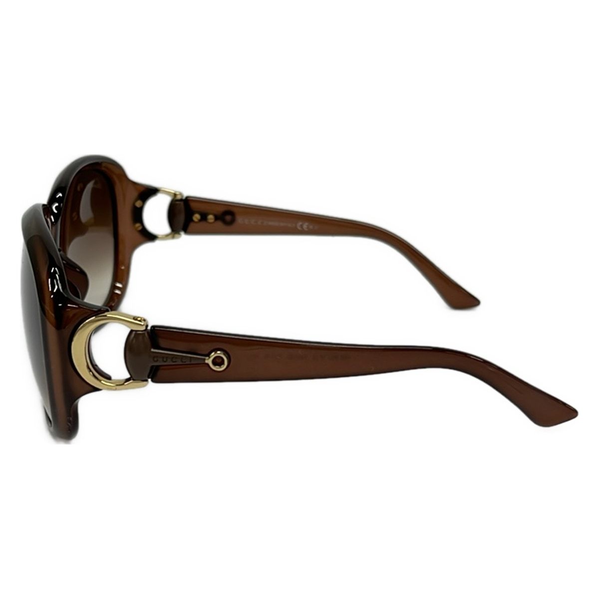 Gucci Sunglasses S Brown Gold Horsebit Eyewear — view 2