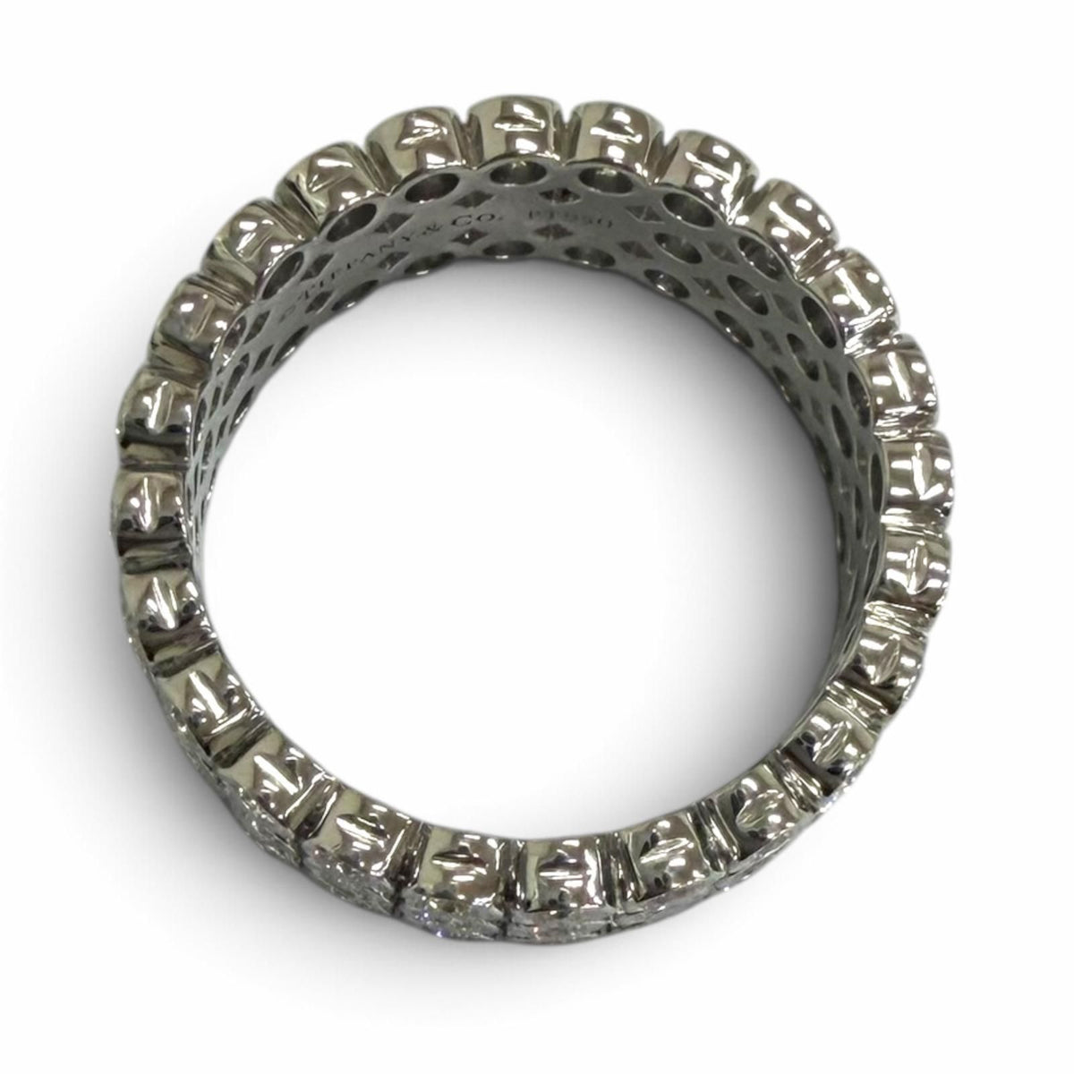 Tiffany & Co Jazz Full Circle Diamond Ring Platinum — view 2