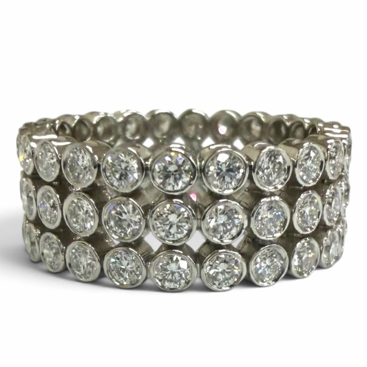 Tiffany & Co Jazz Full Circle Diamond Ring Platinum — view 3