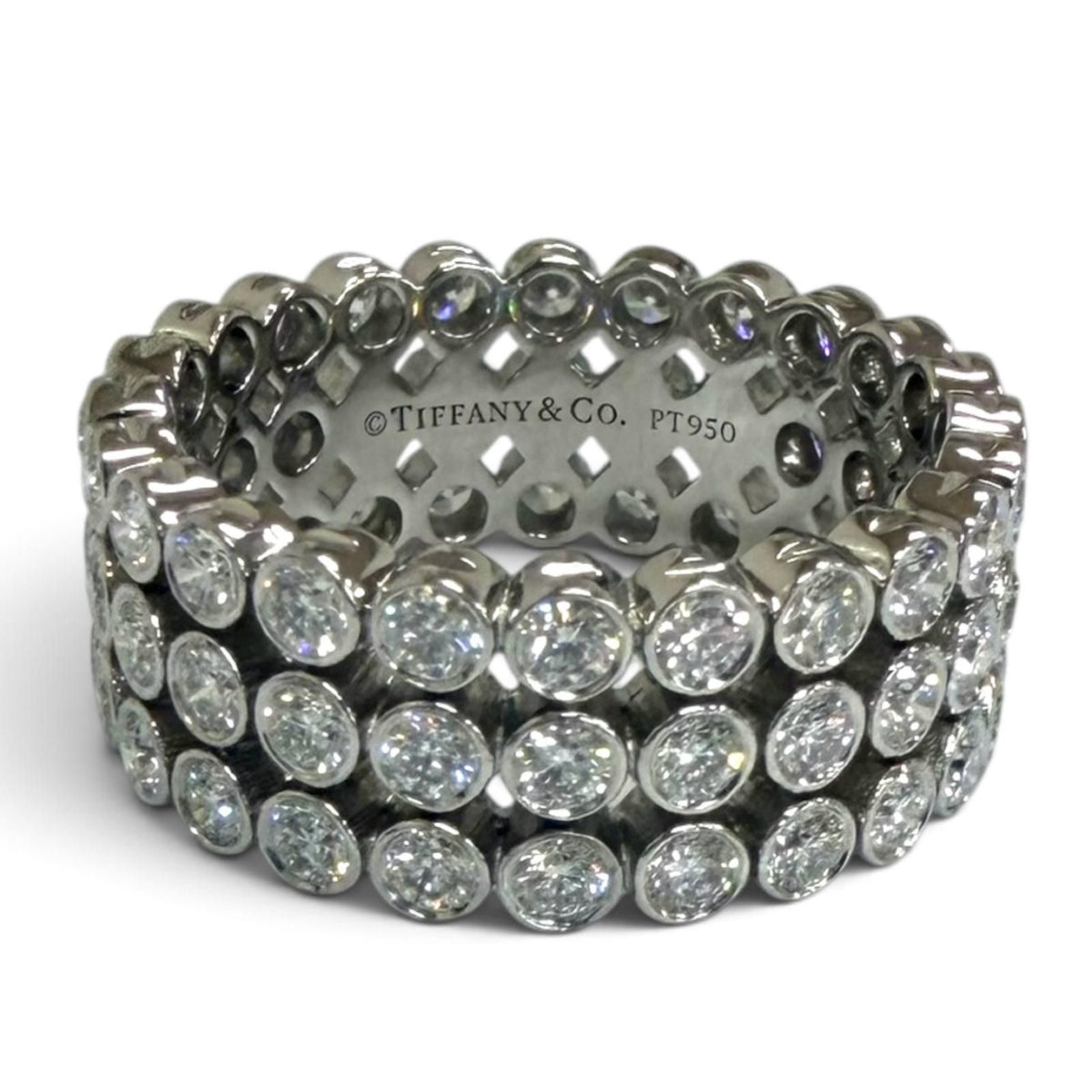 Tiffany & Co Jazz Full Circle Diamond Ring Platinum