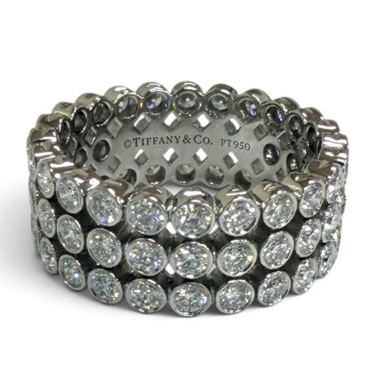 Tiffany & Co Jazz Full Circle Diamond Ring Platinum