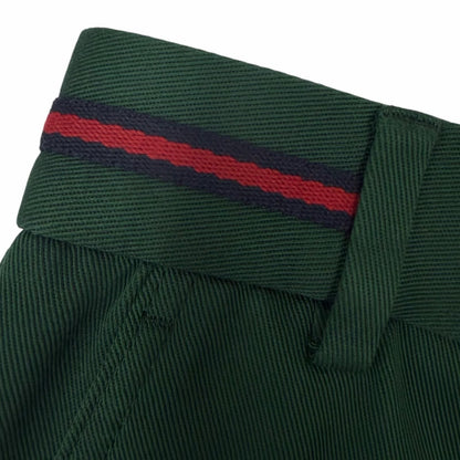 Gucci Web Stripe GG Logo Embroidery Shorts Green IT 46 — view 5