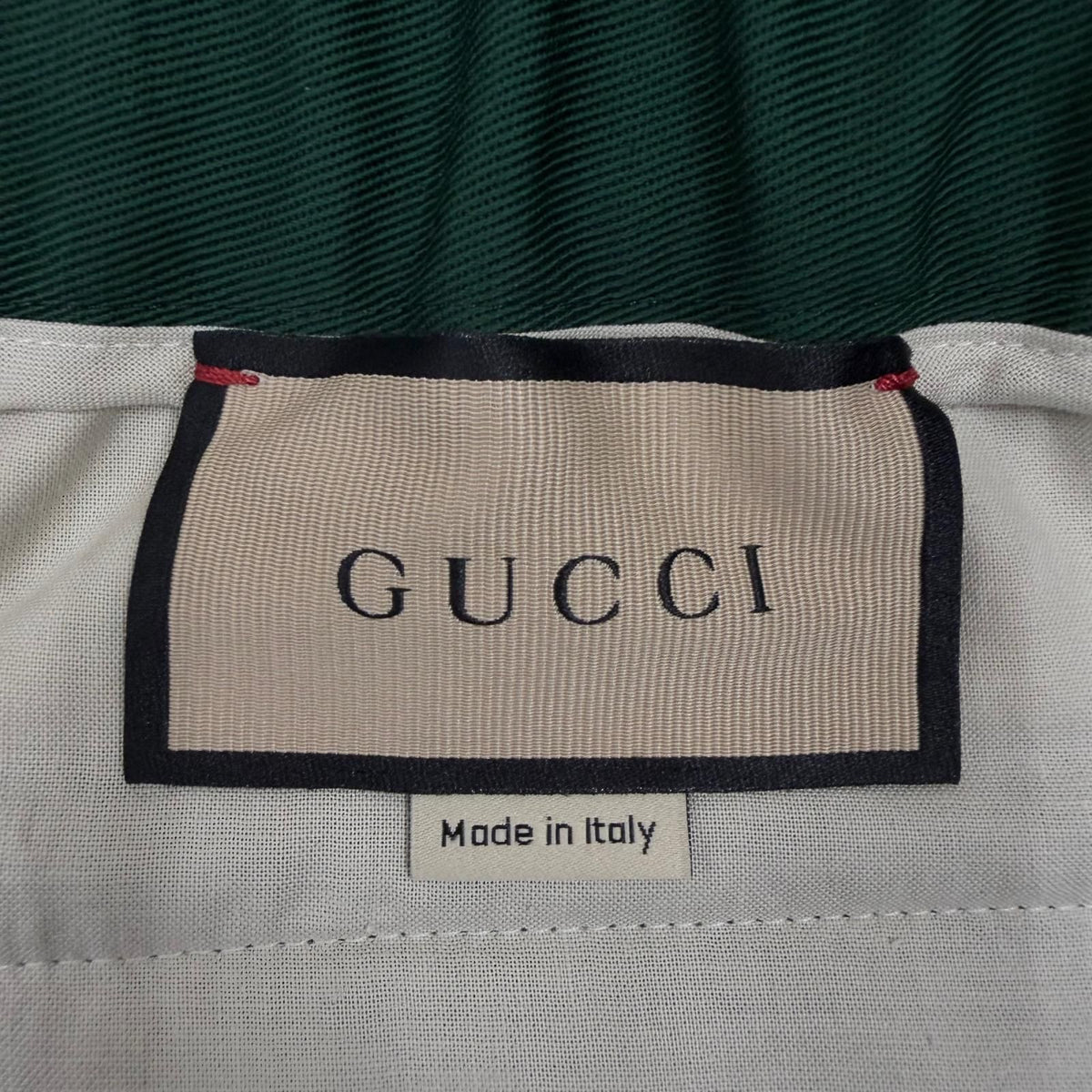 Gucci Web Stripe GG Logo Embroidery Shorts Green IT 46 — view 7