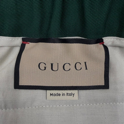 Gucci Web Stripe GG Logo Embroidery Shorts Green IT 46 — view 7
