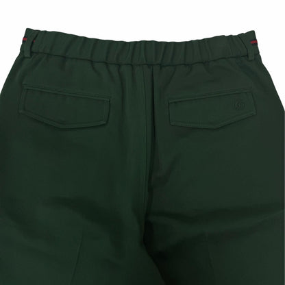 Gucci Web Stripe GG Logo Embroidery Shorts Green IT 46 — view 4