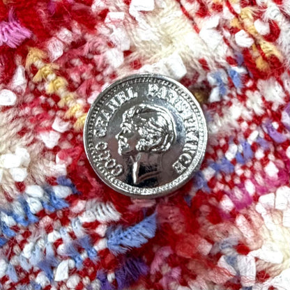 Chanel Vintage 96P Lining Silk 100% Coco Buttons Mixed Tweed Jacket Multi FR 36 — view 6