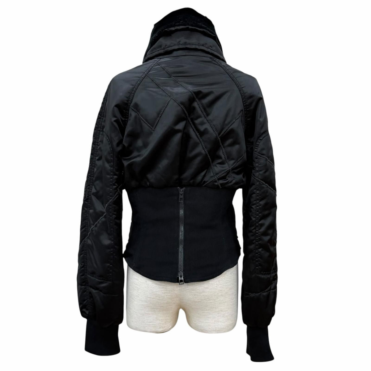 Dior John Galliano Era Collar Rabbit Fur Cropped Bomber Jacket 44 — view 4