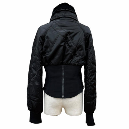 Dior John Galliano Era Collar Rabbit Fur Cropped Bomber Jacket 44 — view 4