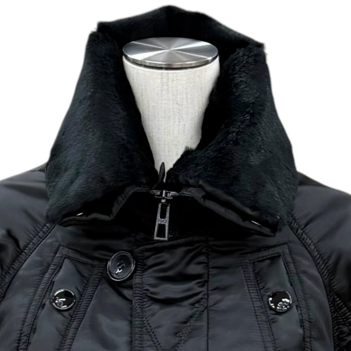 Dior John Galliano Era Collar Rabbit Fur Cropped Bomber Jacket 44 — view 2