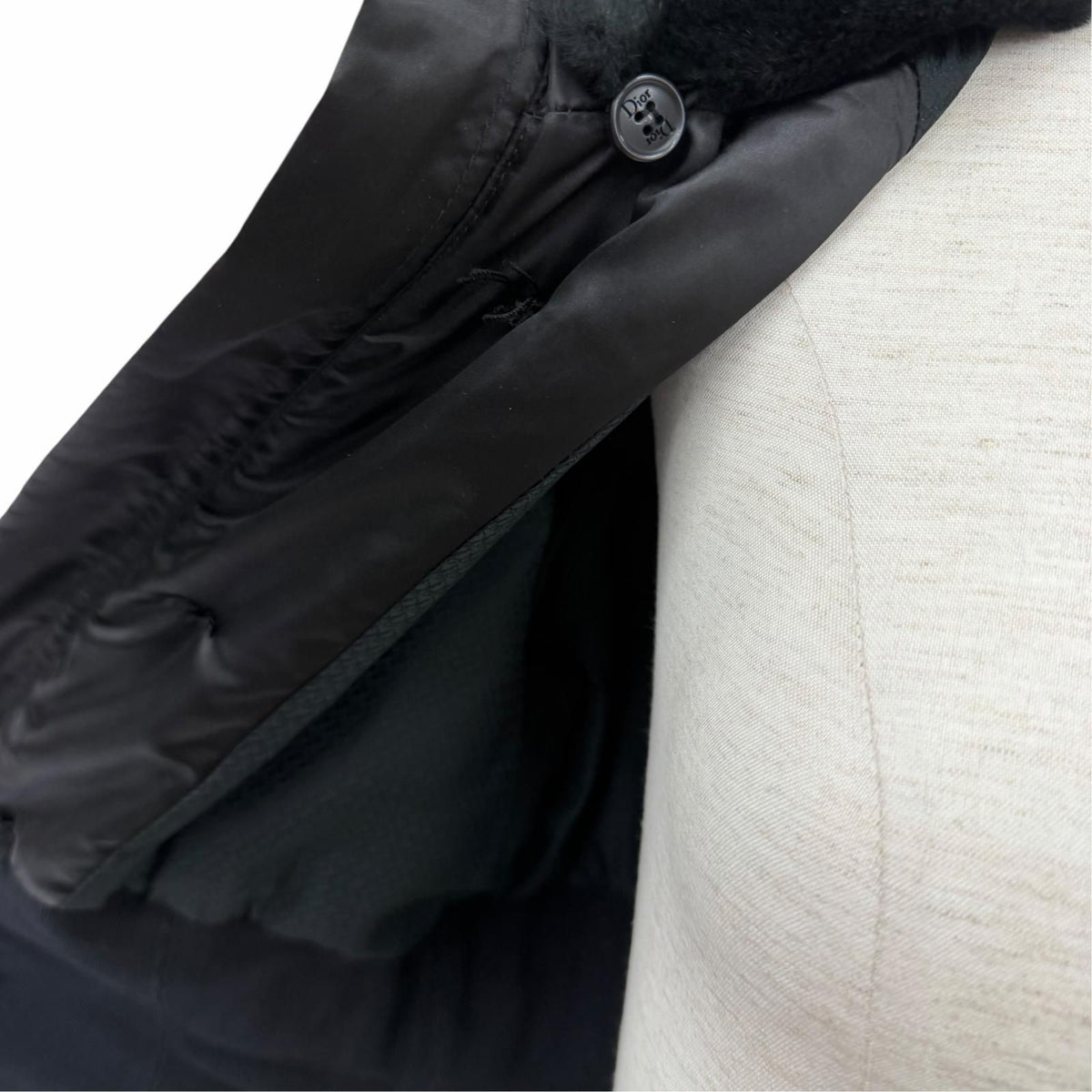 Dior John Galliano Era Collar Rabbit Fur Cropped Bomber Jacket 44 — view 5