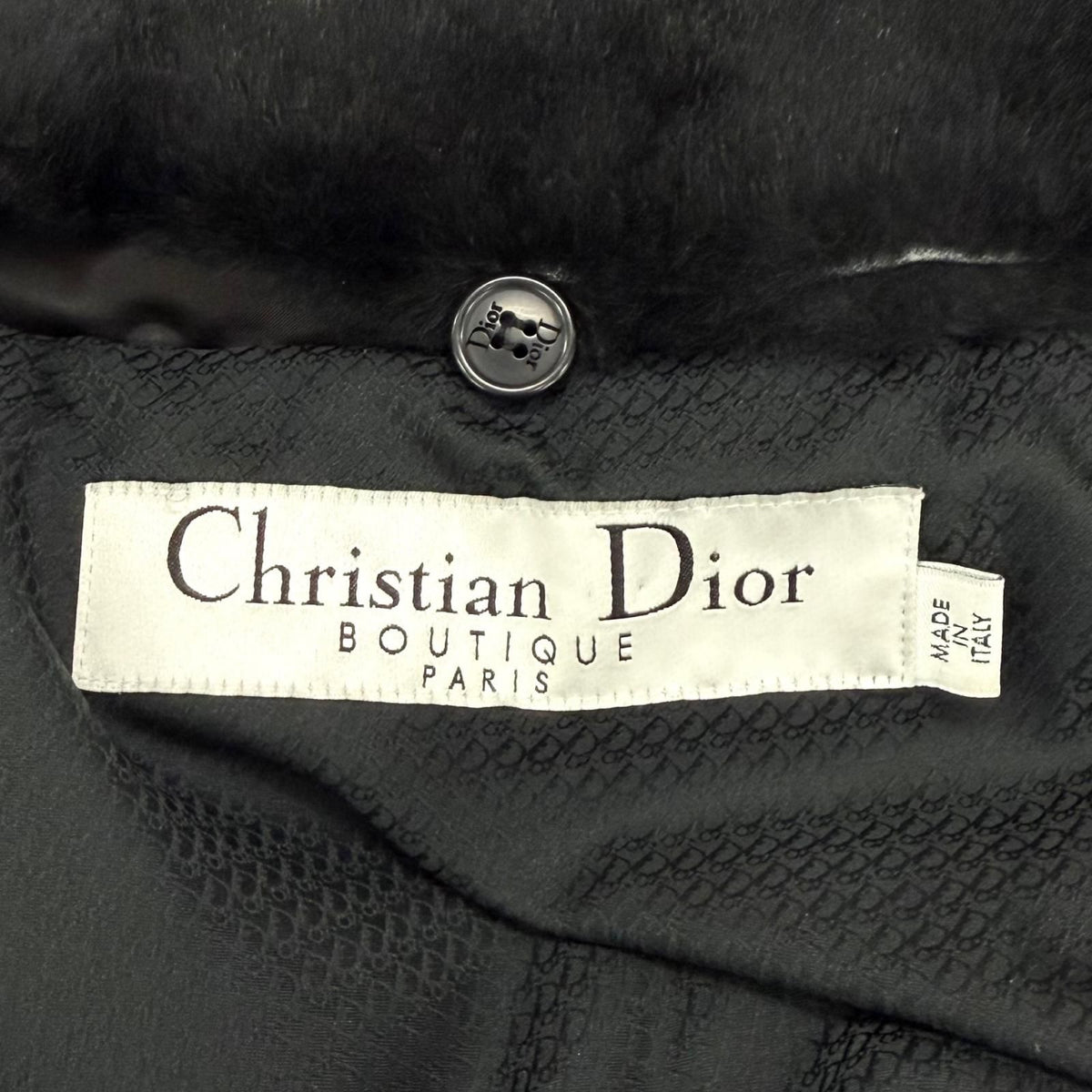 Dior John Galliano Era Collar Rabbit Fur Cropped Bomber Jacket 44 — view 8