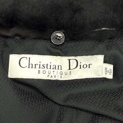 Dior John Galliano Era Collar Rabbit Fur Cropped Bomber Jacket 44 — view 8