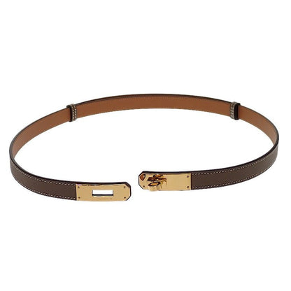 Hermes Kelly 18 Belt Veau Epsom Beige Etoupe Gold — view 7